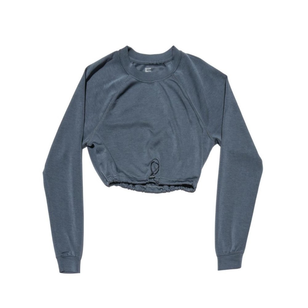 Gilly Hicks Teal Crop Sweatshirt - Cozy Comfort at Its Best!